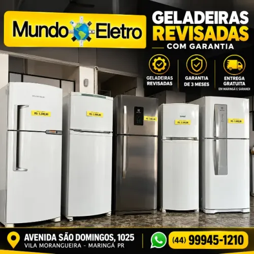 Geladeira SOLICITE ESTOQUE DO DIA! Geladeira usada