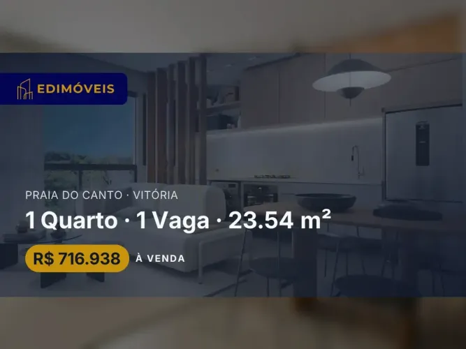 Oportunidade na Praia do Canto: Studio 1 quarto em localização estratégica