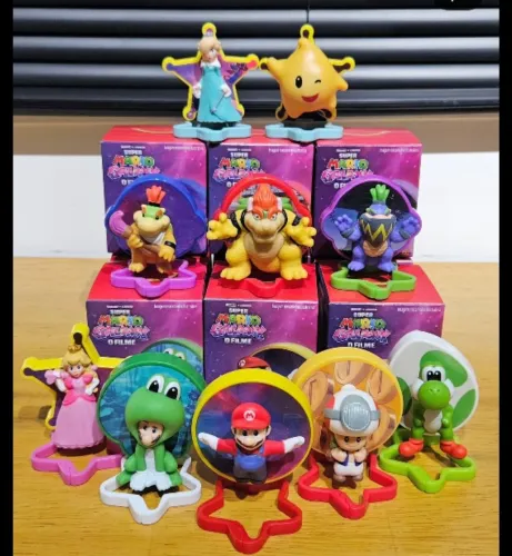 Coleção bonecos Mario Galaxy