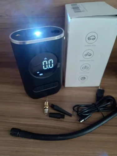 Calibrador Compressor Bomba De Ar Portátil Pneu Inflator Digital Carro Bike Moto