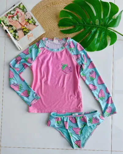 Roupa de banho infantil 8 anos Brandili