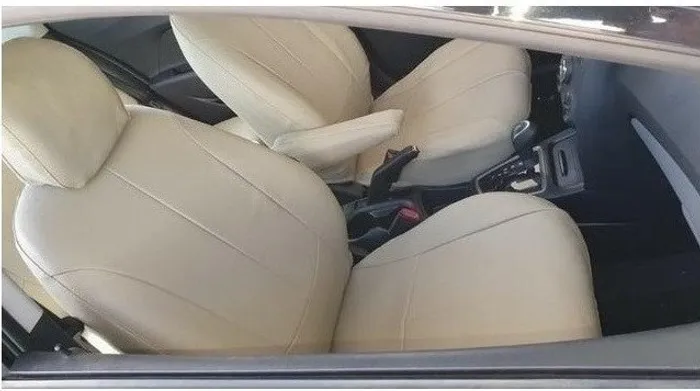 Capa banco Couro Corvin Bege frente e costa Universal todos os carro SD