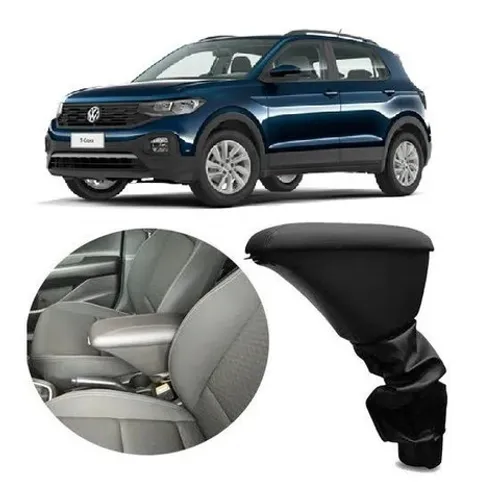 Apoio De Braço Volkswagen T-Cross Com Porta Objetos - Nat