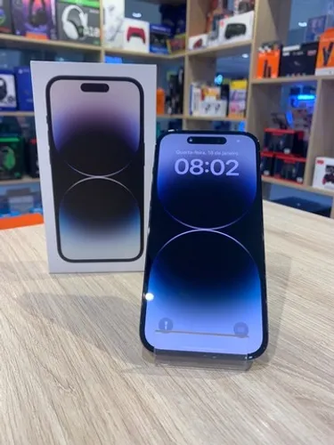 iPhone 14 Pro 256gb, Space Black - até 12x sem juros, LOJA FÍSICA