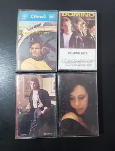 Fitas K7 Originais Gal Costa Roberto Carlos Conrado Dominó 