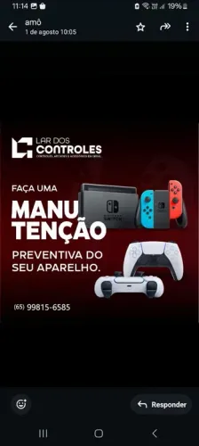 Lar dos controles 