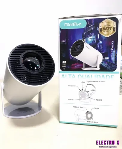 Mini Projetor Portatil 5g Wifi 6 Bluetooth 5.0 Android 11 HY300 Projetor 4K 1080 Full HD 