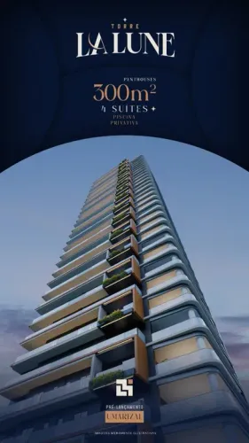 Torre La Lune, da Leal Moreira, 4 suítes, com 300m²