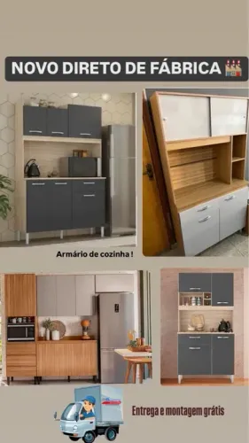 Armário de Cozinha Novo Direto da Fábrica