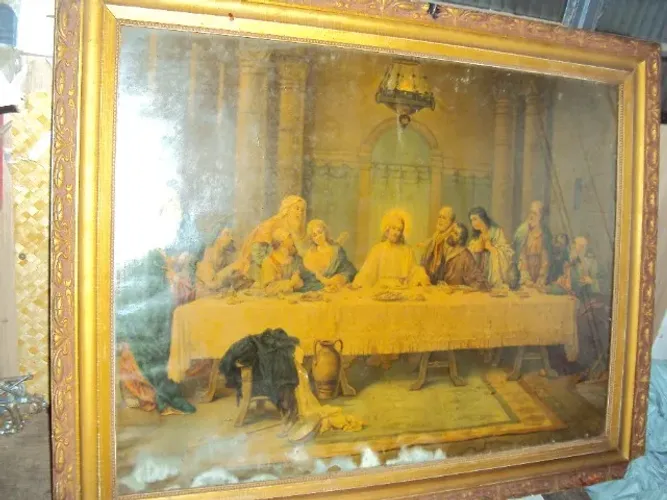 raridade //guadro ceia jesus bem antigo grande /2 modelo /..preço cada /