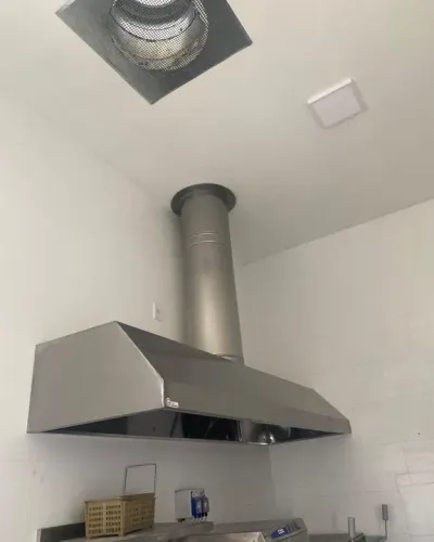 Coifa de parede para cozinha industrial de 1,20mt até 2,50mt de comprimento em inox