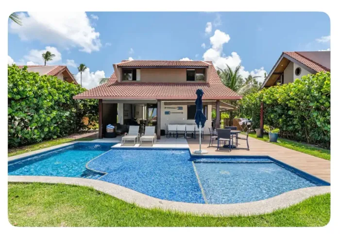 Aluguel de Bangalô Pé na Areia com 06 quartos no Oka Resort Muro Alto