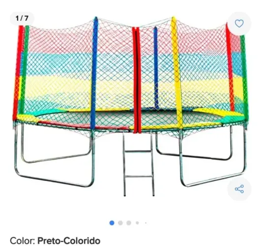 Vendo cama elástica, 3,5 metros aguenta 380 kilos , paguei 1550,90.