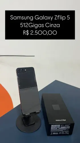 Samsung Galaxy Zflip 5 512Gb Cinza R$ 2.500,00 | Loja Fisica