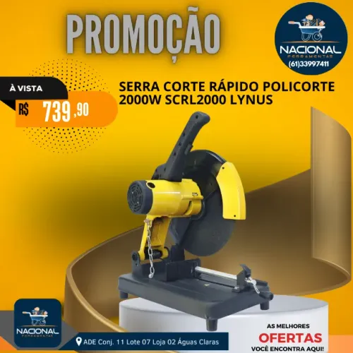 Serra De Corte Rápido SCRL 2000 14 Polegada 220V - Lynus