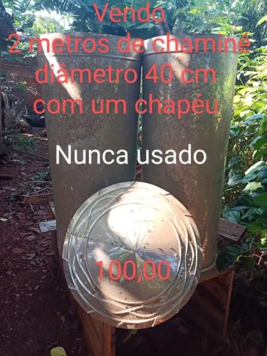 Chaminé diâmetro 40 cm