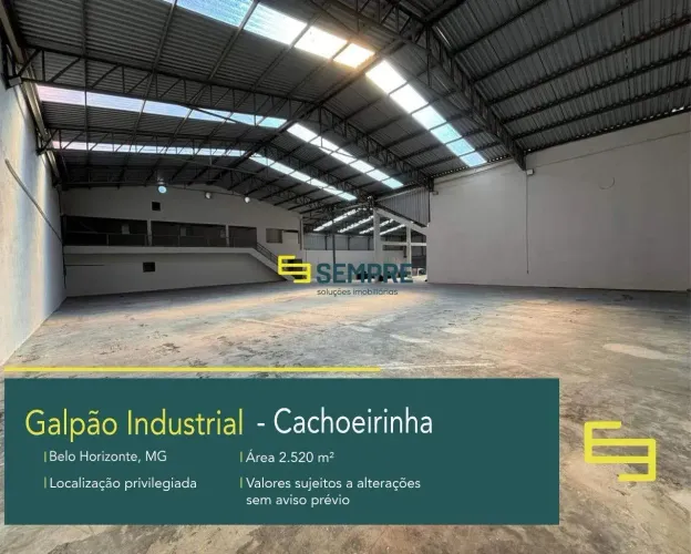 Galpão para alugar em Belo Horizonte no Cachoeirinha