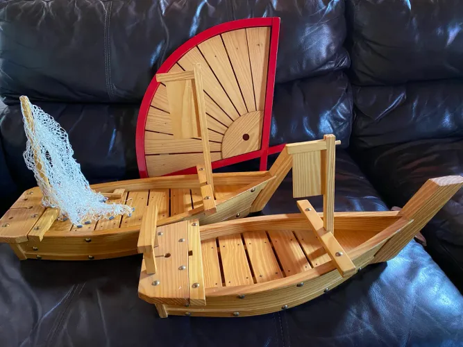 Bandejas ( Barcos e Leque ) para Sushi