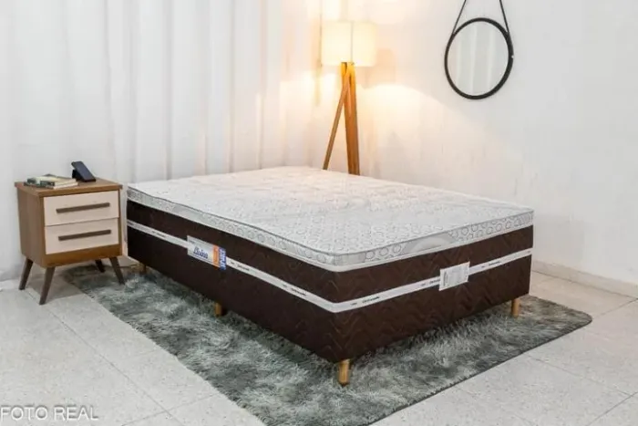 Cama Box Casal Livina 138x188x58 Molas Ensacadas- Produto Novo Entrega Rápida