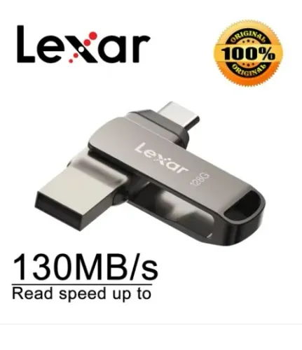 Pendrive Lexar 128GB-Dual USB 3.2 (tipo A e C) Lacrado