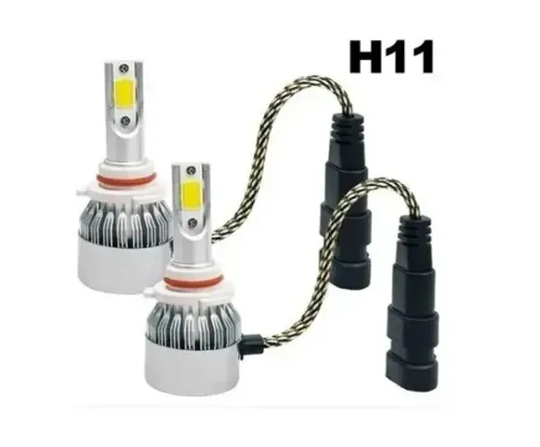 Kit Lâmpada Led K11 Carro 6000k 8000 Lumens Super Branca Xenon