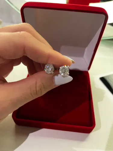 Brincos moissanite Voga By EC