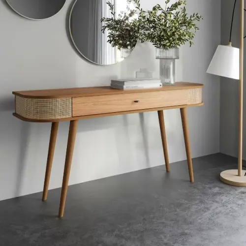 Aparador Curvo Retrô 100% MDF Com Detalhes em Tela 1 Gaveta -NOVO, DE FÁBRICA!