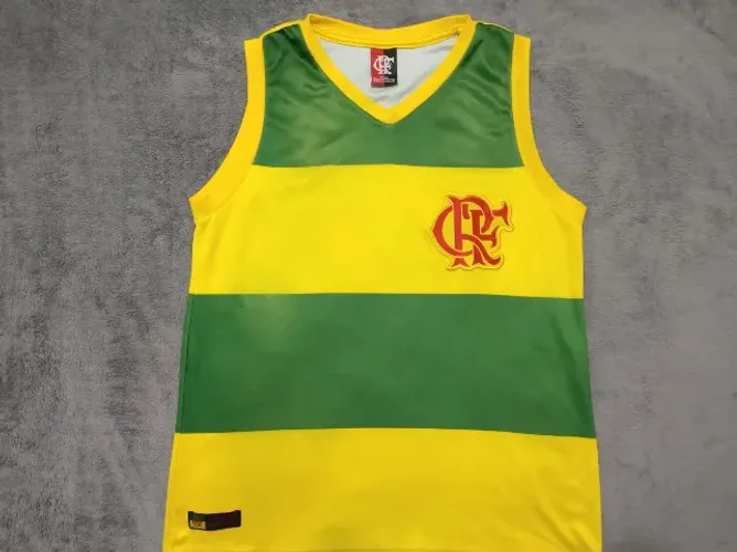Camisa Oficial Licenciada Flamengo Brasil, #6, tamanho PP (48x65cm).