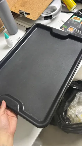 Bandeja preta para lanchonete