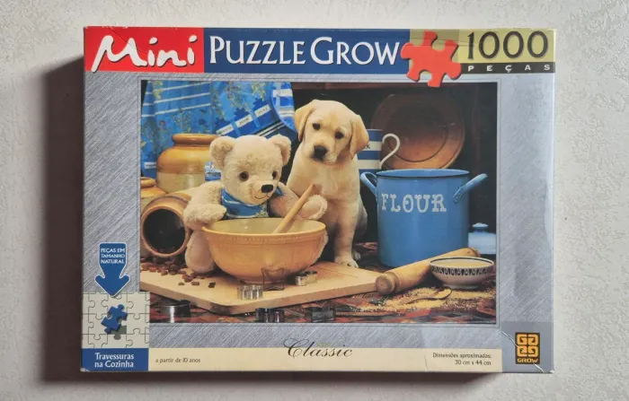 Quebra cabeça 1000 peças mini - Travessuras na Cozinha