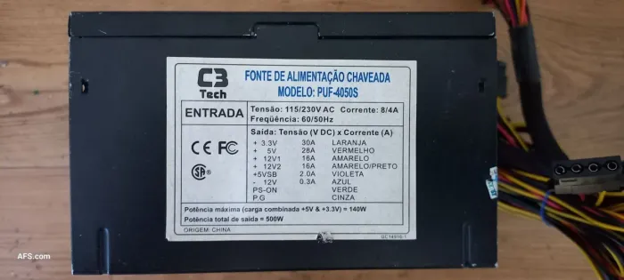 Fonte atx C3TECH 500W 