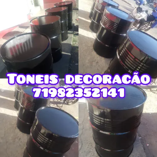TONEL DECORAÇÃO PRETO