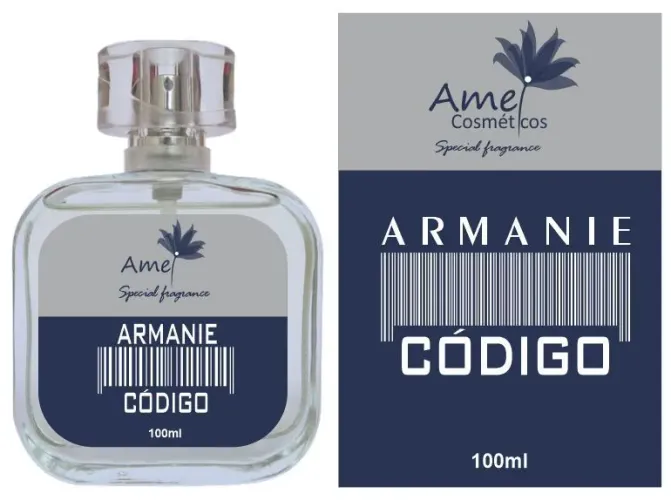 Perfume Armanie Códido Amei Cosméticos 100ml