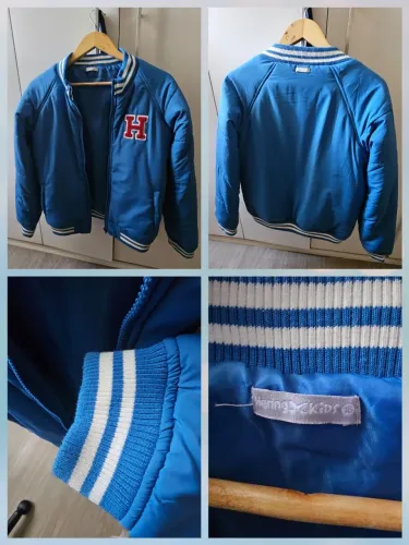 Jaqueta Hering Kids Azul com Detalhes