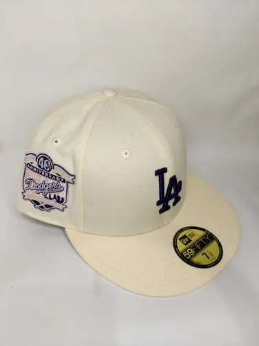 Boné Los Angeles Dodgers - New era - 59fifty - Aba reta - Baseball - Mlb - Anniversary