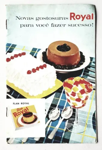 Livreto de Receitas Antigo Vintage - Royal - Anos 60