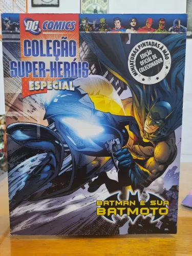 7 revista DC Comics Coleção Super-Heróis Especial - Batman e sua Batmoto