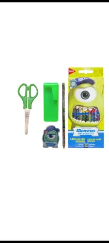 Kit material escolar monstros SA