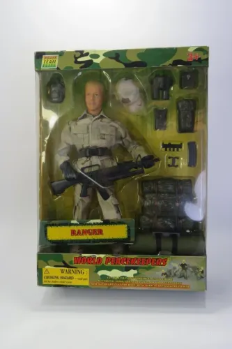  BONECO MILITAR WORLD PEACEKEEPERS POWER TEAM ELITE - RANGER 12` FIGURA DE AÇÃO ESCALA 1/6