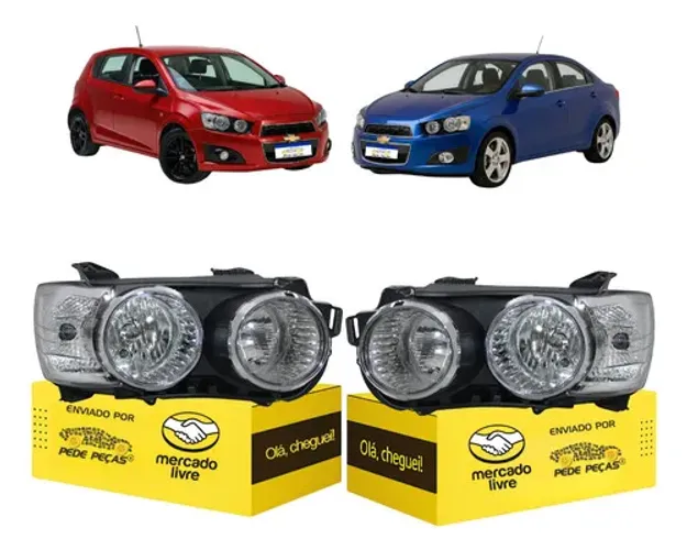 Par Farol Chevrolet Sonic 2012 2013 2014 Lt Ltz Ltz Effect Ambos Lados