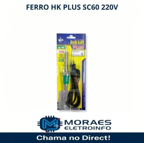 Ferro de solda Hikari HK plus SC 60