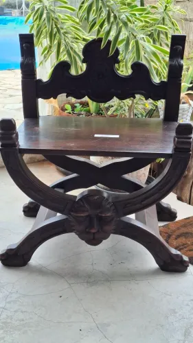 Banco Estilo Savonarola Madeira Antigo