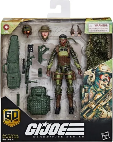 Action Marine Sniper Gi Joe Classified 60 Anos - Lacrado