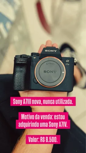 SONY A7iii nova - corpo