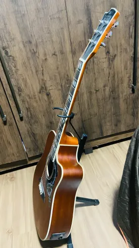 Violão Elétrico Michael Galaxy VM925DTC MH Folk Mahogany - Equalizador 4 Bandas