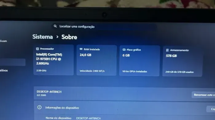 Notebook gtx 1660 ti