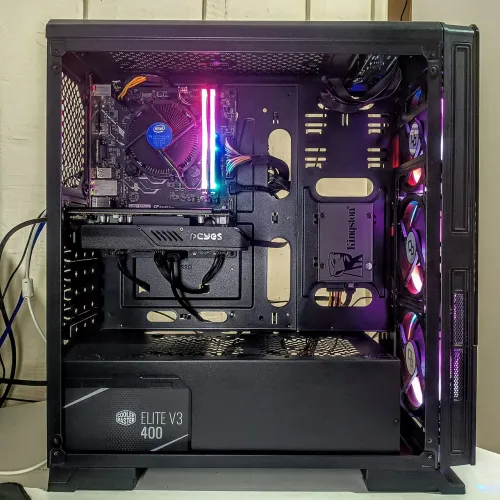 PC Gamer Top, i3 de 9ª, RX 550, 16 Gb Ram RGB, SSD 240 GB, HD de 1 Tera (Parcelo)