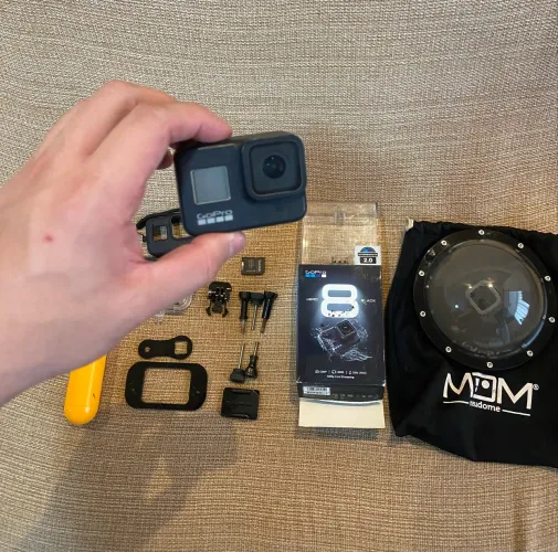 GoPro Hero 8 Black FULL + Dome Original + Muitos Acessórios + Micro SD 32GB