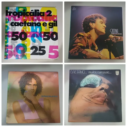 Discos de Vinil de Caetano Veloso e Gilberto Gil