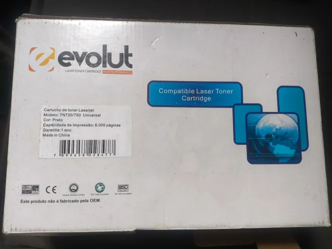 Cartucho Toner evolut TN720/750 Universal novo lacrado